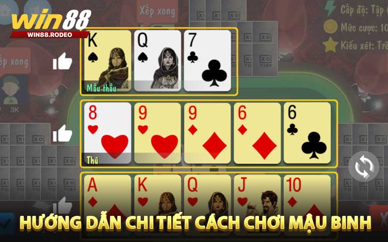 Các bước tham gia chơi mậu binh đang được áp dụng
